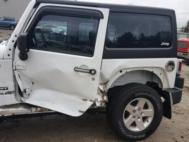 1C4AJWAG9FL597866 - 2015 JEEP WRANGLER S WHITE photo 9