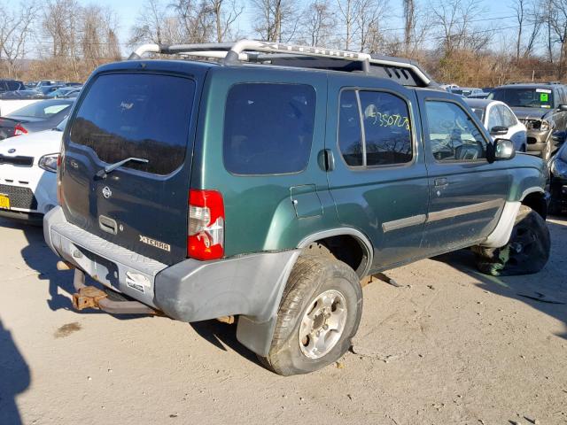 5N1ED28Y61C587056 - 2001 NISSAN XTERRA XE GREEN photo 4