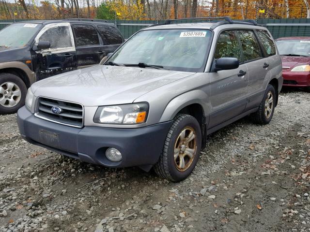 JF1SG63645H754864 - 2005 SUBARU FORESTER SILVER photo 2