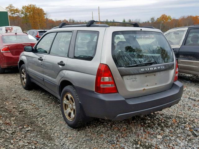 JF1SG63645H754864 - 2005 SUBARU FORESTER SILVER photo 3