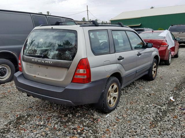 JF1SG63645H754864 - 2005 SUBARU FORESTER SILVER photo 4