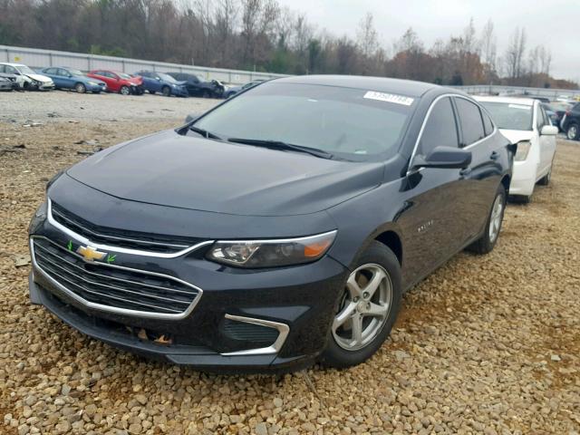 1G1ZB5ST9HF195846 - 2017 CHEVROLET MALIBU LS BLACK photo 2