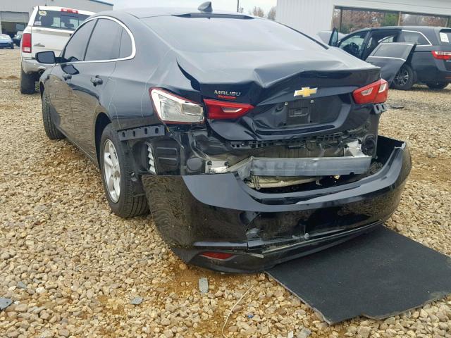 1G1ZB5ST9HF195846 - 2017 CHEVROLET MALIBU LS BLACK photo 3