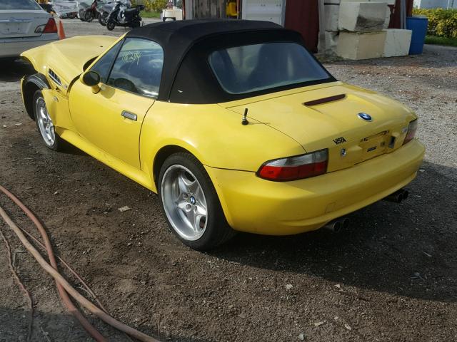 WBSCK9344YLC92610 - 2000 BMW M ROADSTER YELLOW photo 3