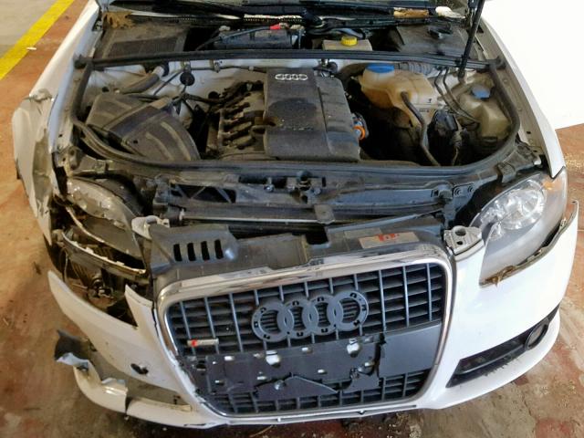 WAUDF78E18A152381 - 2008 AUDI A4 2.0T QU WHITE photo 7