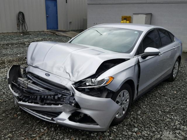 3FA6P0G71DR328273 - 2013 FORD FUSION S SILVER photo 2