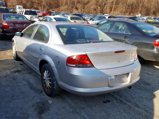 1C3EL56R52N351707 - 2002 CHRYSLER SEBRING LX SILVER photo 3