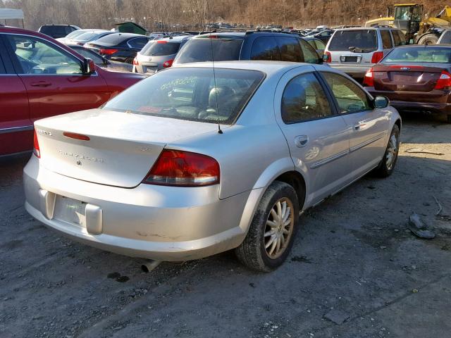 1C3EL56R52N351707 - 2002 CHRYSLER SEBRING LX SILVER photo 4