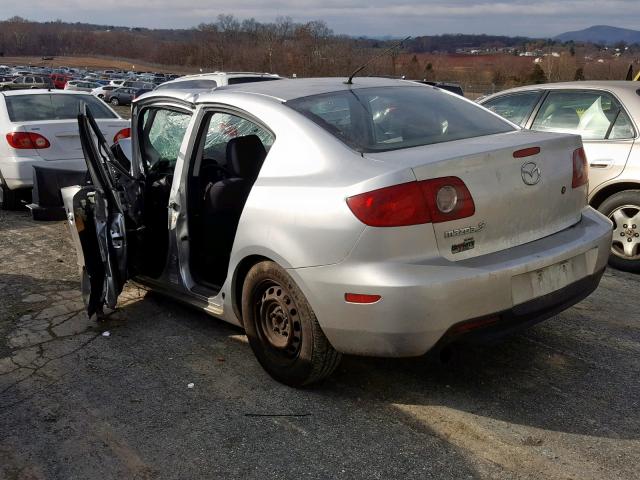 JM1BK12F861501828 - 2006 MAZDA 3 I SILVER photo 3