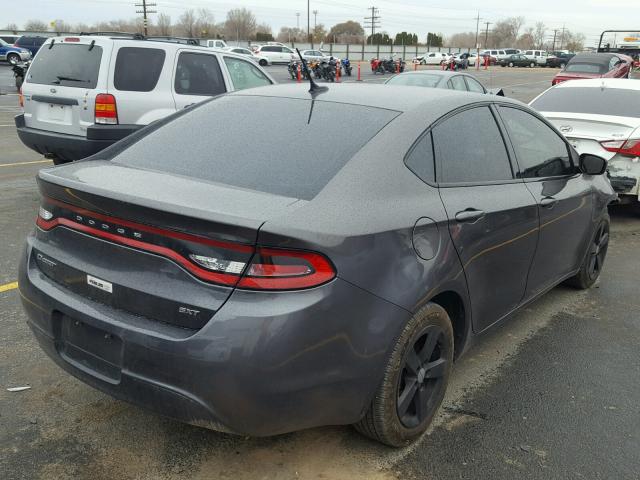 1C3CDFBB2FD369709 - 2015 DODGE DART SXT GRAY photo 4