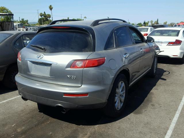 JNRAS08W26X200384 - 2006 INFINITI FX35 GRAY photo 4