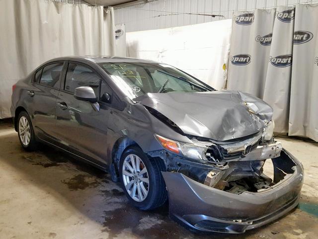 2HGFB2F96CH508674 - 2012 HONDA CIVIC EXL GRAY photo 1