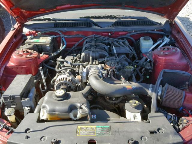 1ZVHT80N865108539 - 2006 FORD MUSTANG RED photo 7