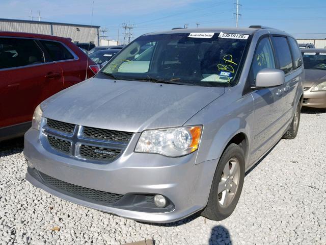 2D4RN5DG8BR660554 - 2011 DODGE CARAVAN SILVER photo 2