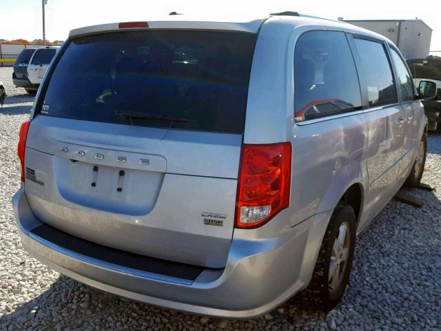 2D4RN5DG8BR660554 - 2011 DODGE CARAVAN SILVER photo 4