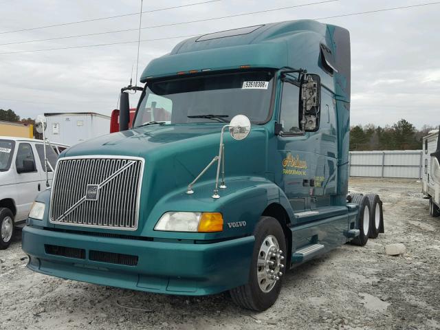 4V4NC9TG13N337430 - 2003 VOLVO VN VNL GREEN photo 2