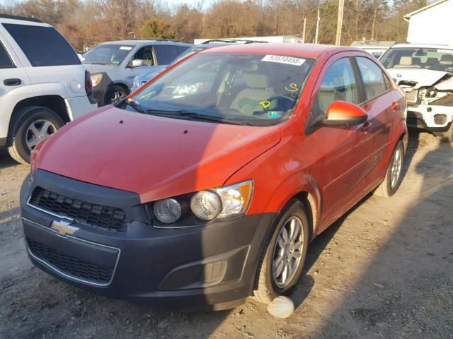 1G1JA5SH6C4122997 - 2012 CHEVROLET SONIC LS 橙色 照片 2
