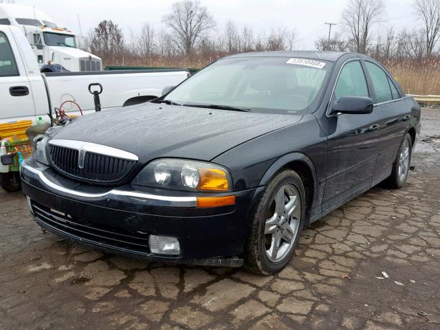 1LNHM87A52Y697248 - 2002 LINCOLN LS BLACK photo 2