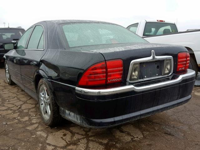 1LNHM87A52Y697248 - 2002 LINCOLN LS BLACK photo 3