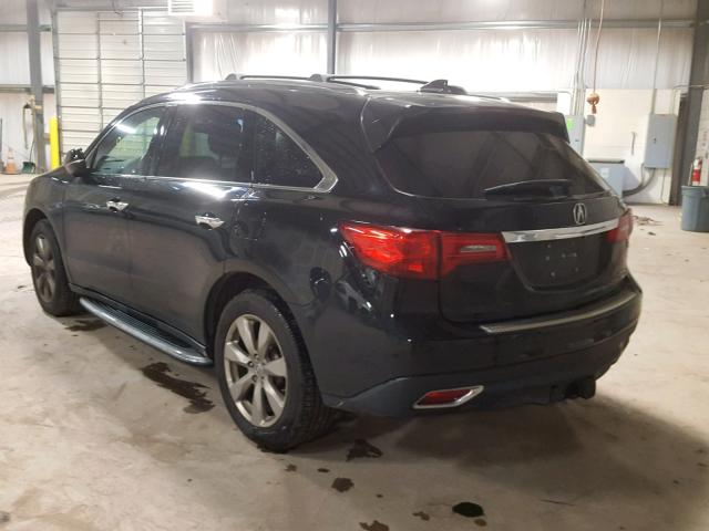 5FRYD4H81FB015611 - 2015 ACURA MDX ADVANC BLACK photo 3