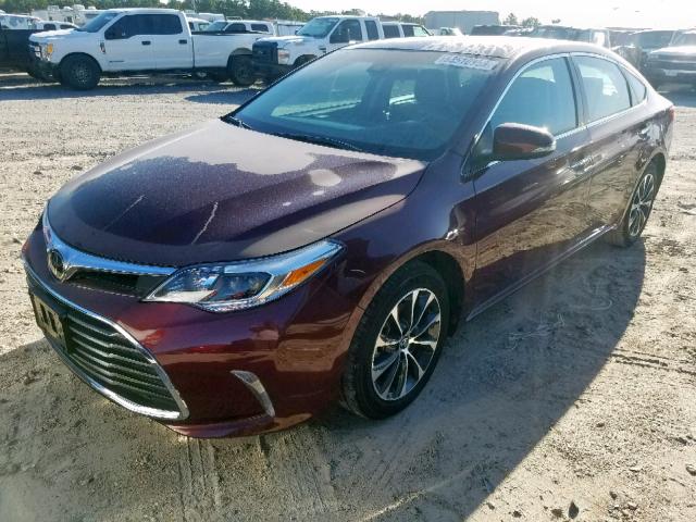 4T1BK1EB2HU255512 - 2017 TOYOTA AVALON XLE MAROON photo 2