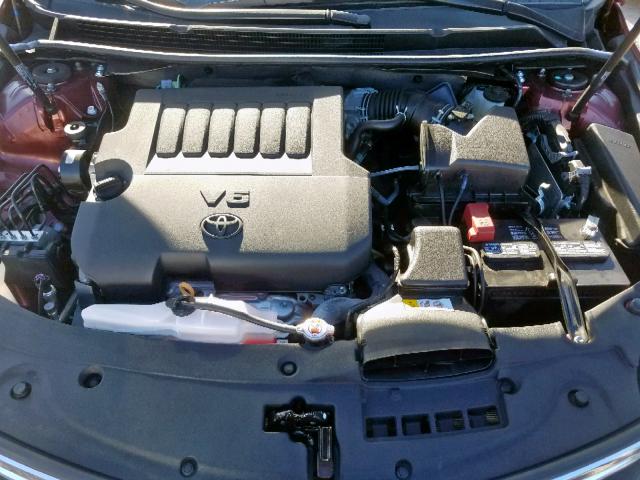 4T1BK1EB2HU255512 - 2017 TOYOTA AVALON XLE MAROON photo 7