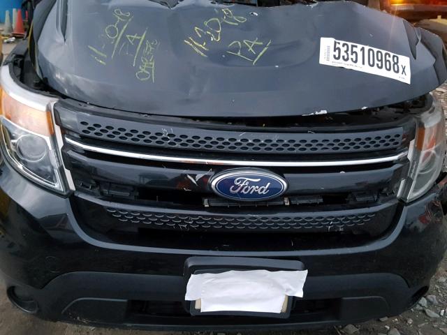 1FMHK8F88BGA23959 - 2011 FORD EXPLORER L BLACK photo 7