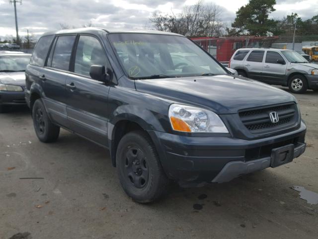 2HKYF18165H569143 - 2005 HONDA PILOT LX BLUE photo 1