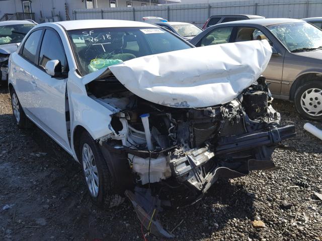 KNAFU4A23B5887151 - 2011 KIA FORTE EX WHITE photo 1