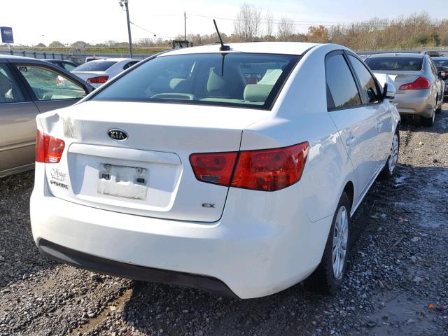 KNAFU4A23B5887151 - 2011 KIA FORTE EX WHITE photo 4