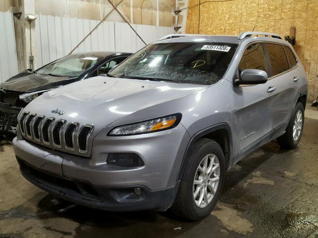 1C4PJMCB0EW200770 - 2014 JEEP CHEROKEE L SILVER photo 2