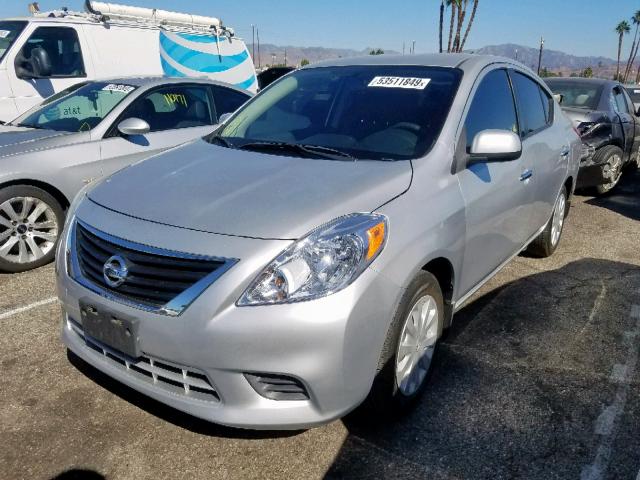 3N1CN7APXDL885161 - 2013 NISSAN VERSA S SILVER photo 2