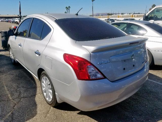 3N1CN7APXDL885161 - 2013 NISSAN VERSA S SILVER photo 3