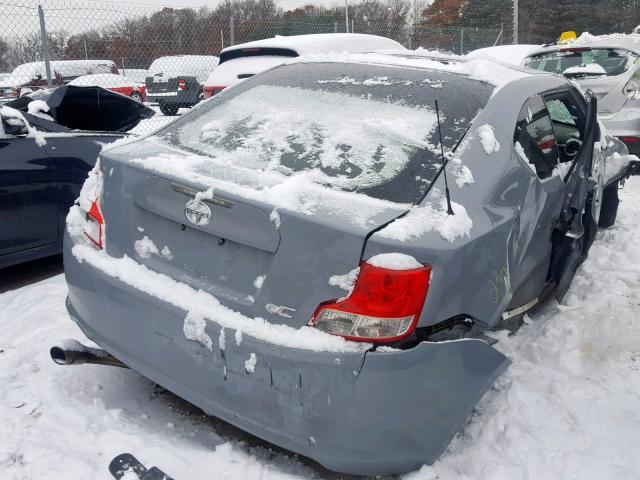 JTKJF5C72D3048301 - 2013 TOYOTA SCION TC ნაცრისფერი ფოტო 4