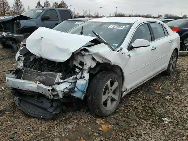 1G1ZC5E07CF109411 - 2012 CHEVROLET MALIBU 1LT WHITE photo 2