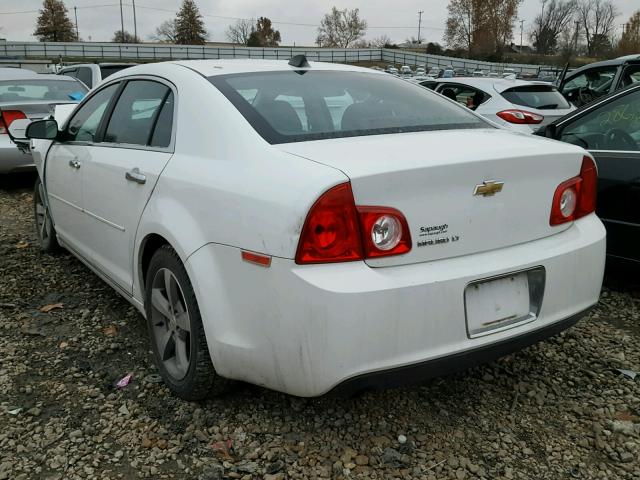1G1ZC5E07CF109411 - 2012 CHEVROLET MALIBU 1LT WHITE photo 3