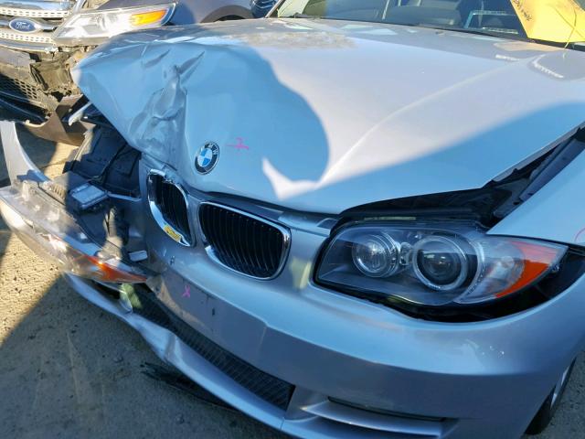 WBAUP93579VF48571 - 2009 BMW 128 I GRAY photo 9