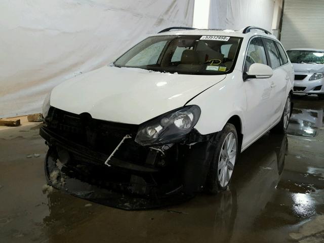 3VWML7AJ6DM663131 - 2013 VOLKSWAGEN JETTA TDI WHITE photo 2