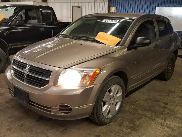 1B3HB48C07D305750 - 2007 DODGE CALIBER SX GOLD photo 2