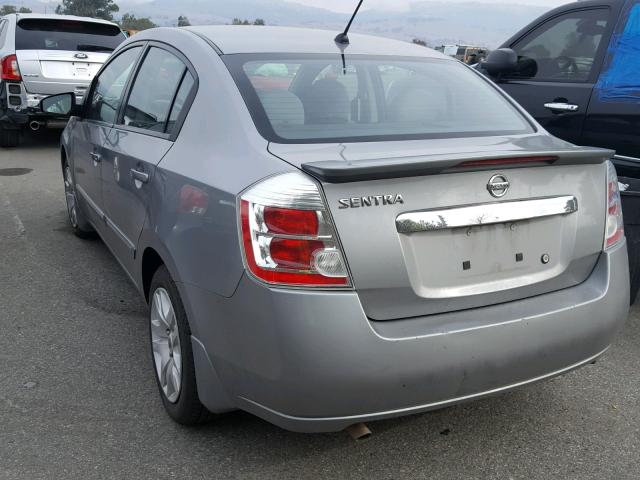 3N1AB6AP2BL725704 - 2011 NISSAN SENTRA 2.0 GRAY photo 3