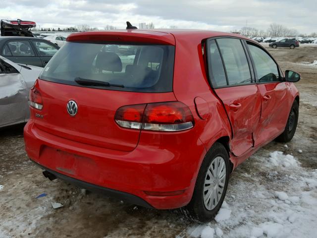 WVWDB7AJ1DW138175 - 2013 VOLKSWAGEN GOLF 红色 照片 4