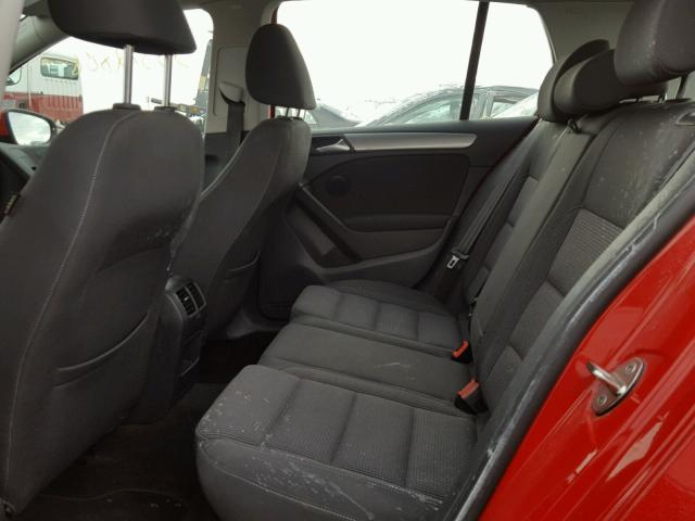 WVWDB7AJ1DW138175 - 2013 VOLKSWAGEN GOLF 红色 照片 6