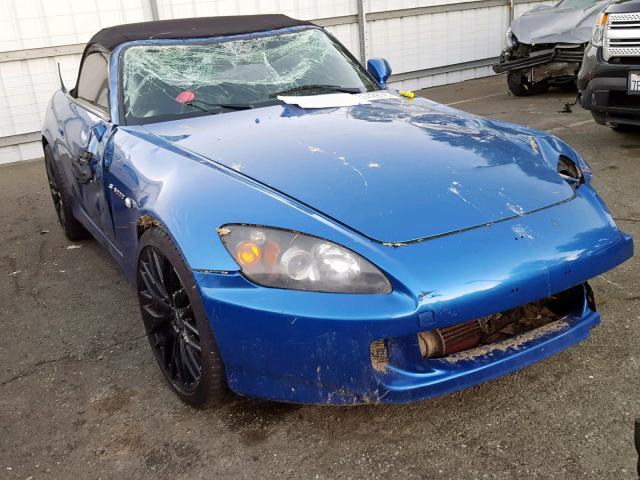 JHMAP21478S001593 - 2008 HONDA S2000 BLUE photo 1