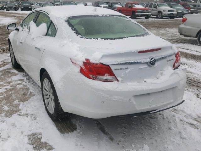 2G4GS5EKXC9125979 - 2012 BUICK REGAL PREM WHITE photo 3