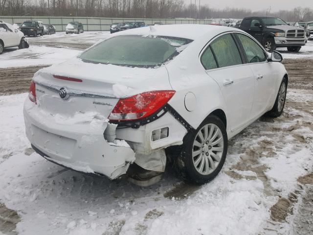 2G4GS5EKXC9125979 - 2012 BUICK REGAL PREM WHITE photo 4