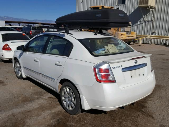 3N1AB6AP4BL683150 - 2011 NISSAN SENTRA 2.0 WHITE photo 3