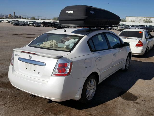 3N1AB6AP4BL683150 - 2011 NISSAN SENTRA 2.0 WHITE photo 4