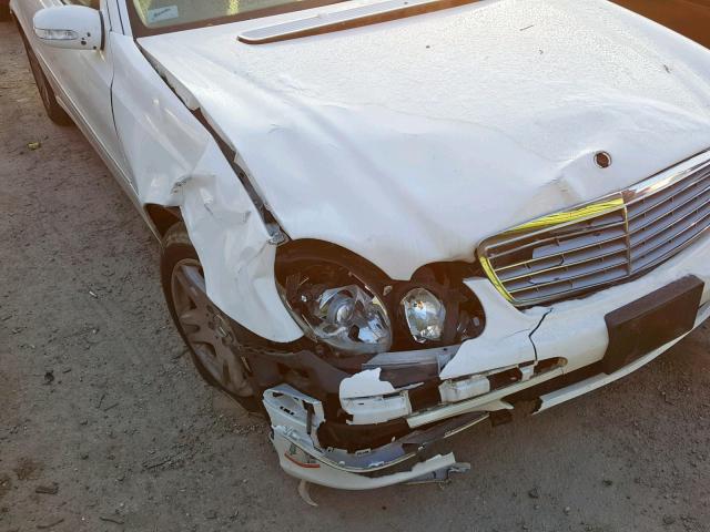 WDBUF26J46A889611 - 2006 MERCEDES-BENZ E 320 CDI WHITE photo 9