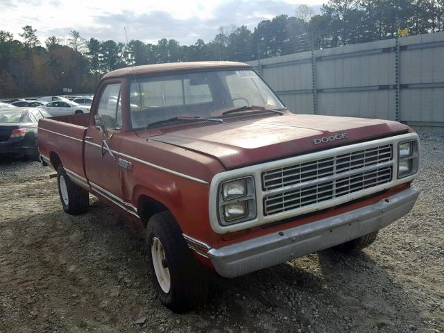 W14JB9S161501 - 1979 DODGE PICKUP RED photo 1