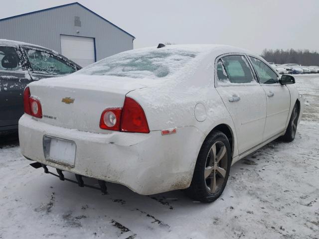 1G1ZC5E08CF397665 - 2012 CHEVROLET MALIBU 1LT WHITE photo 4